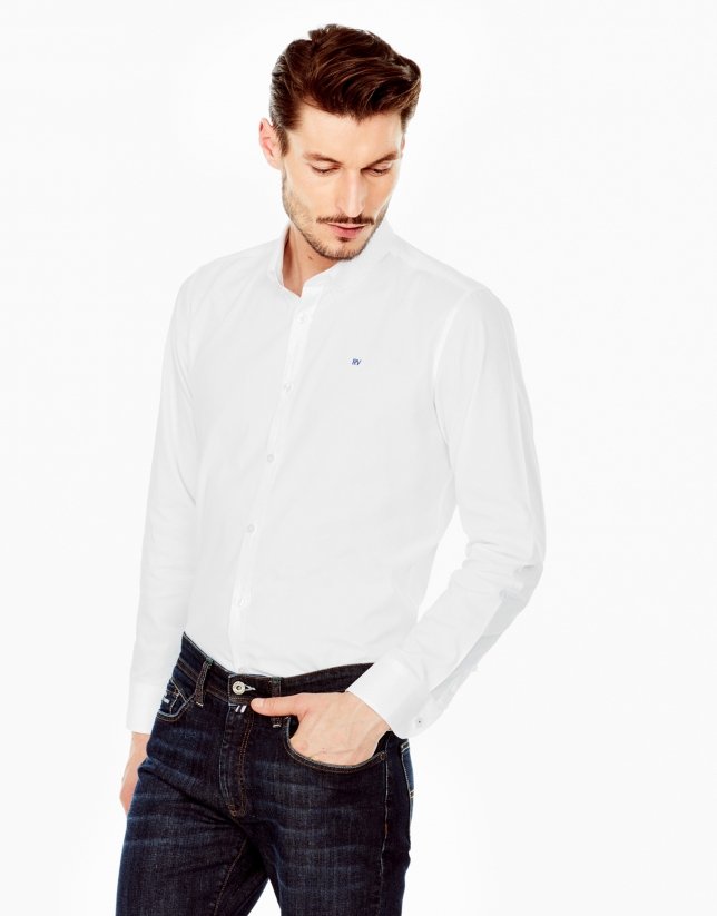 Camisa sport oxford blanca
