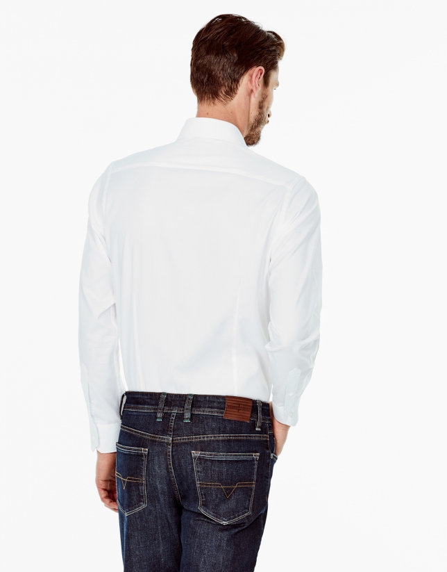 Camisa vestir regular fit blanca