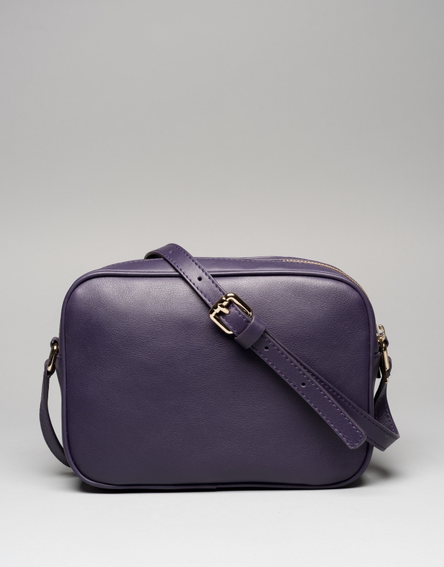 Dark violet Taylor leather shoulder bag