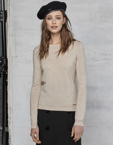 Ivory wool/cashmere sweater