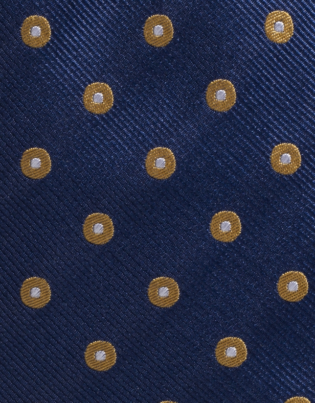 Corbata de seda color azul