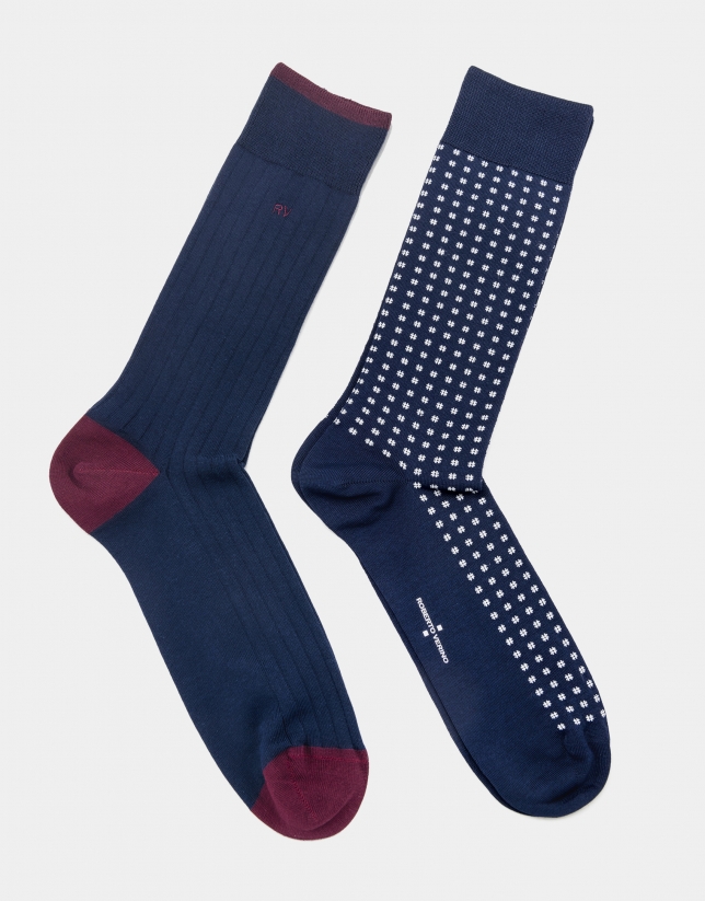 Pack of navy blue socks