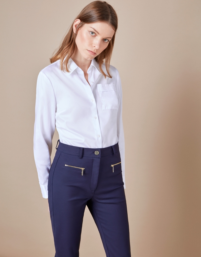 Buy Ishin Women White Regular fit Cigarette pants Online at Low Prices in  India - Paytmmall.com