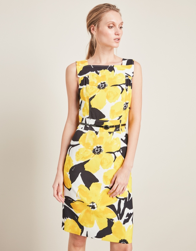 Dress with yellow flowers