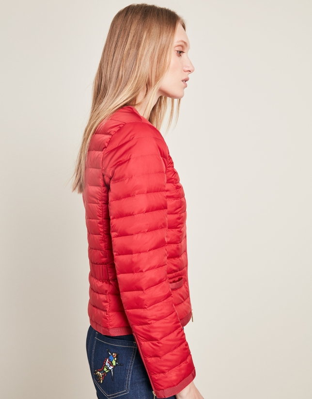 Red ski jacket