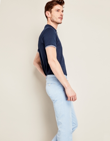 Light blue cotton/linen pants