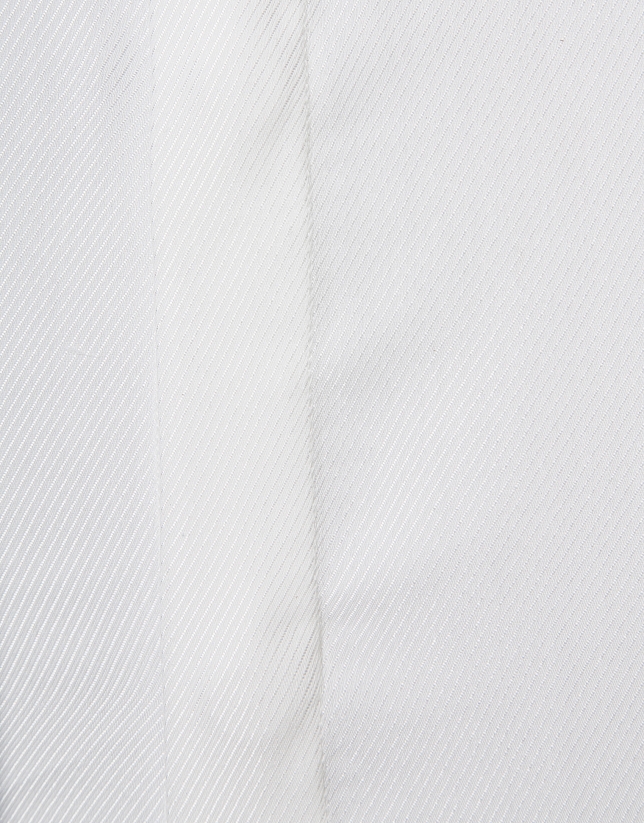 Camisa ceremonia estructura diamante blanca
