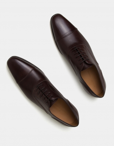 Zapato Oxford costura prusiana marrón