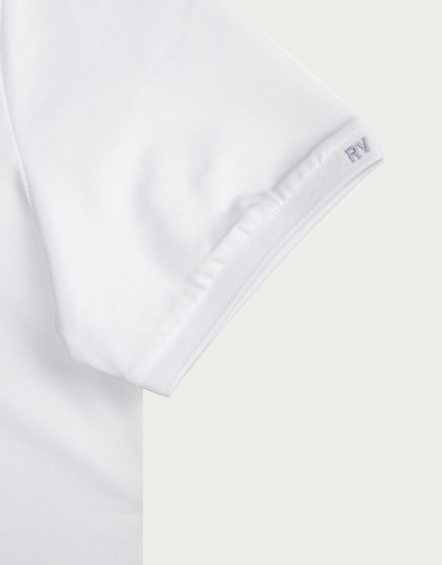 Basic white cotton top
