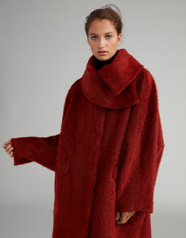 Terra cotta cloth coat