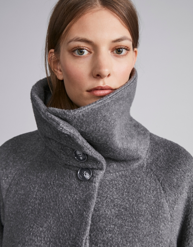 Gray cloth coat