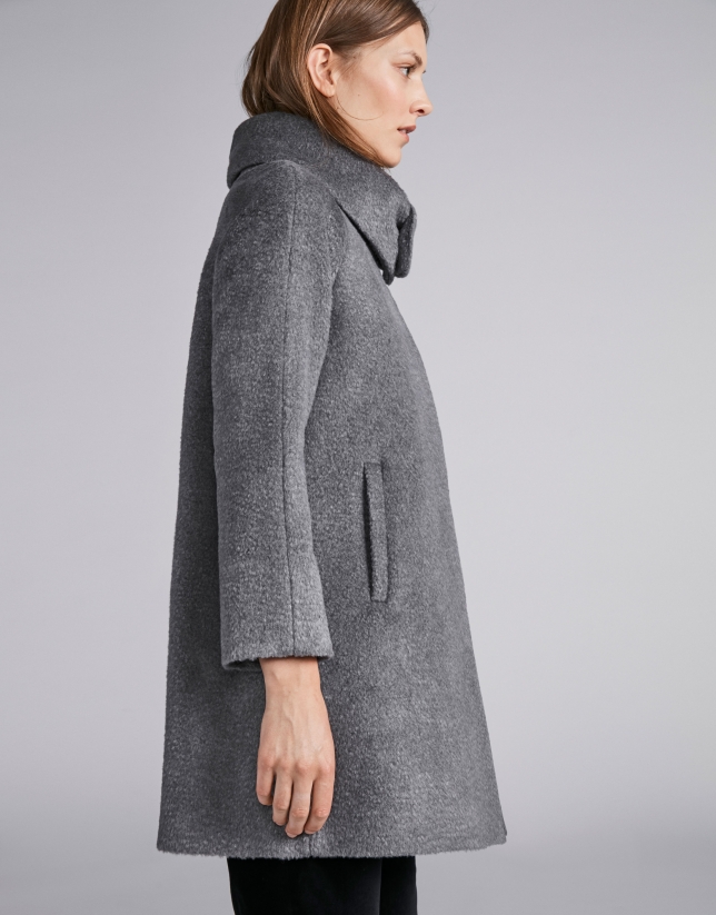 Gray cloth coat