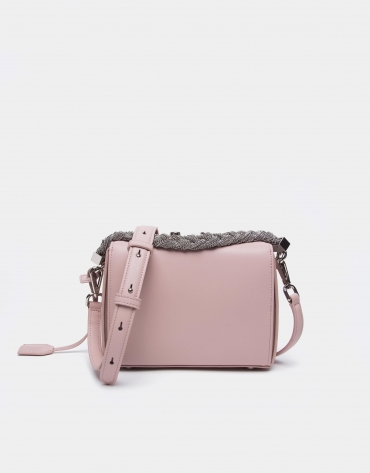 Pink leather Trunk handbag