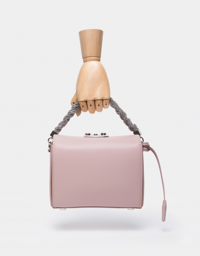 Pink leather Trunk handbag