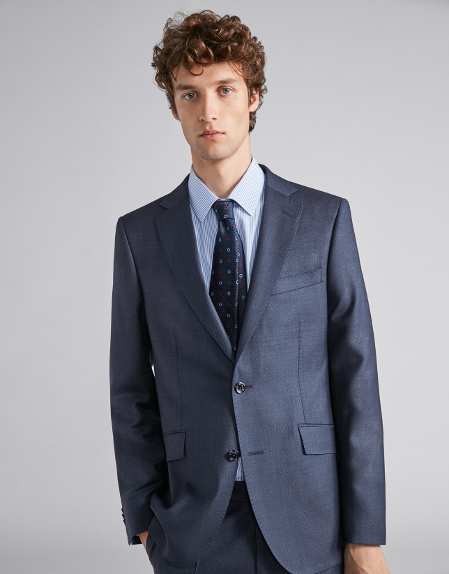 Chemise de costume à rayures bleu ciel Homme Roberto Verino