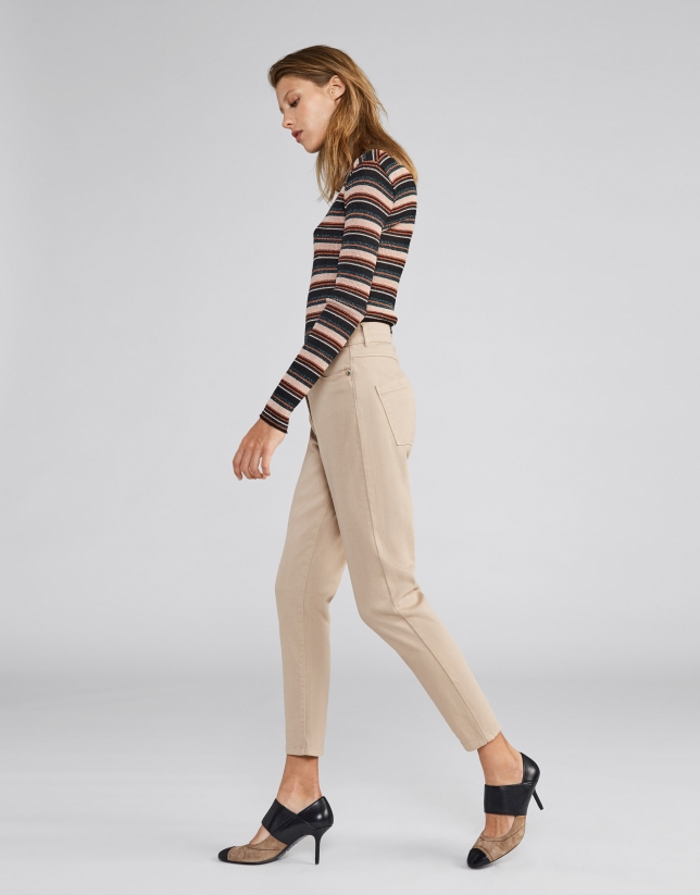 Camel pants with 4 pockets