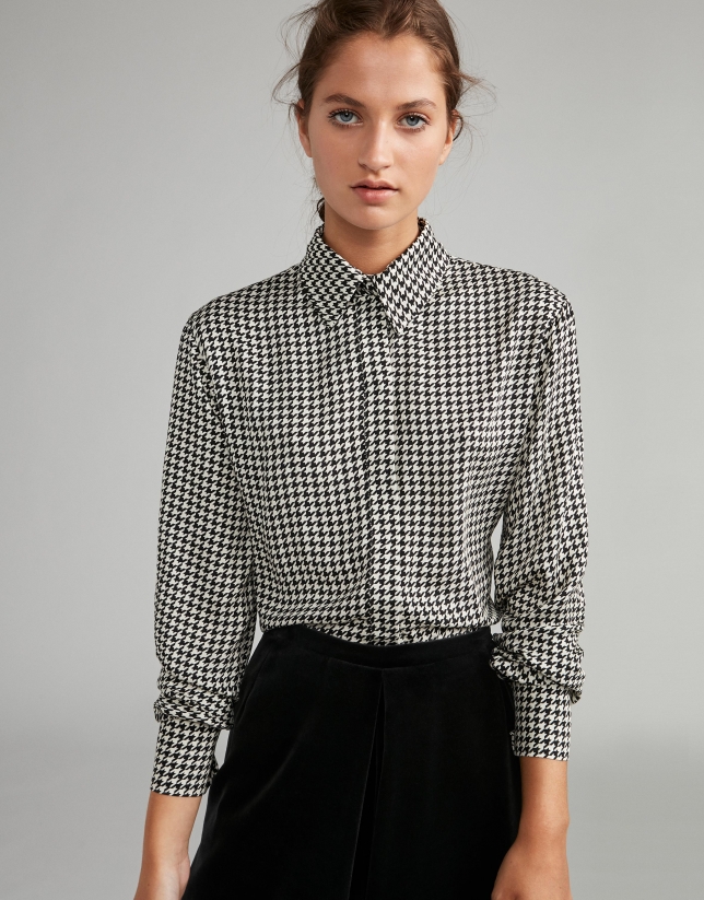 surchemise pied de poule zara femme