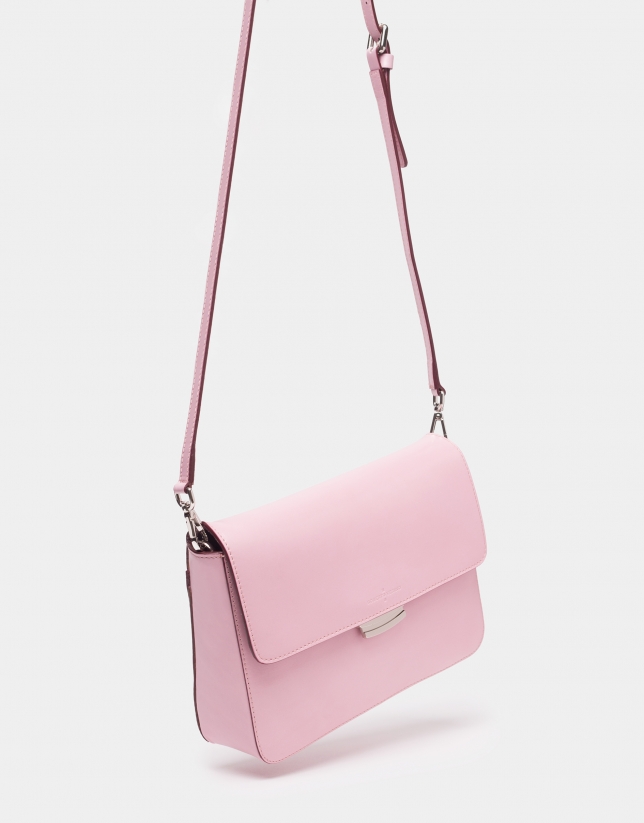 Pink Joyce bag with embroidered handle