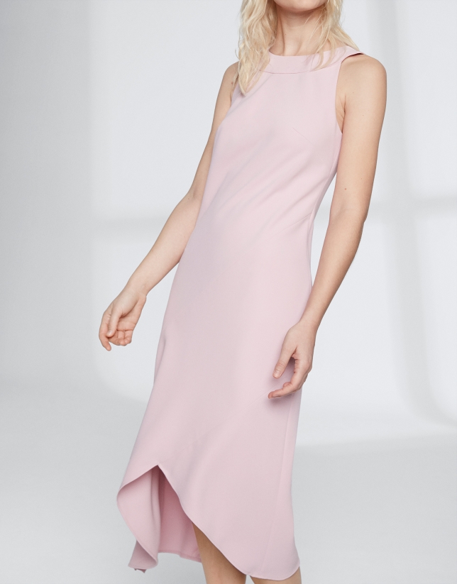 Pink quartz halter dress