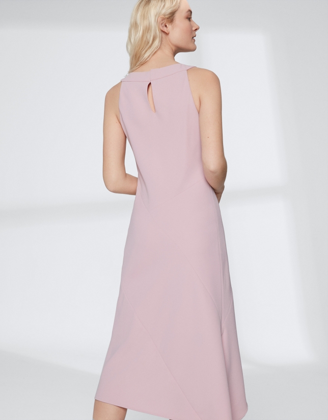 Pink quartz halter dress