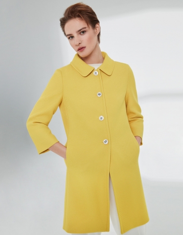 Yellow piqué dressy waist coat