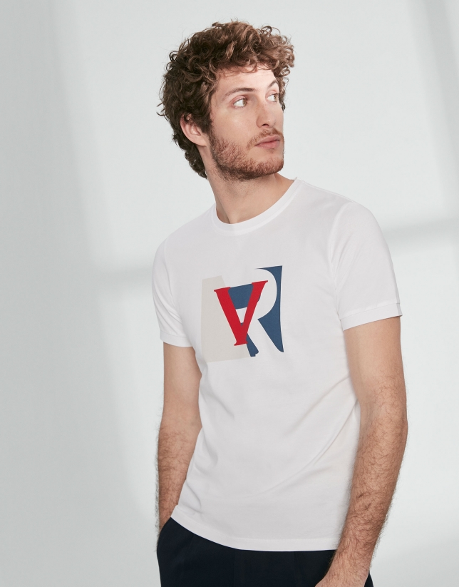 Camiseta logo RV color block