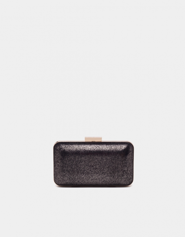 Black metallized box bag