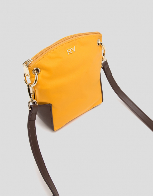 Mustard mini Candem leather shoulder bag