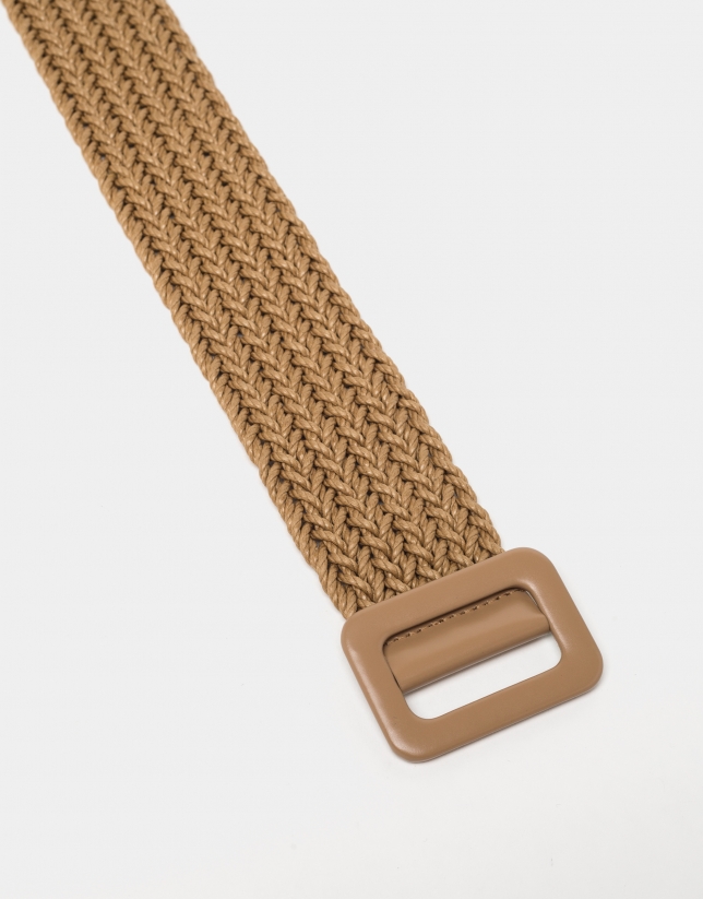 Camel braided belt