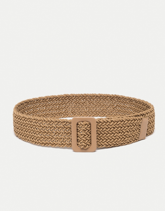 Camel braided belt