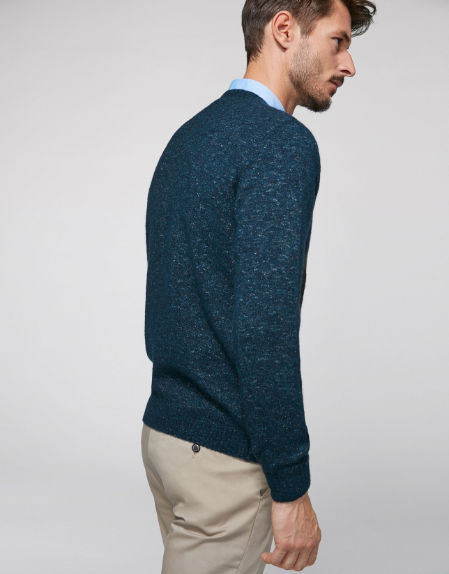 Diamond color-block sweater