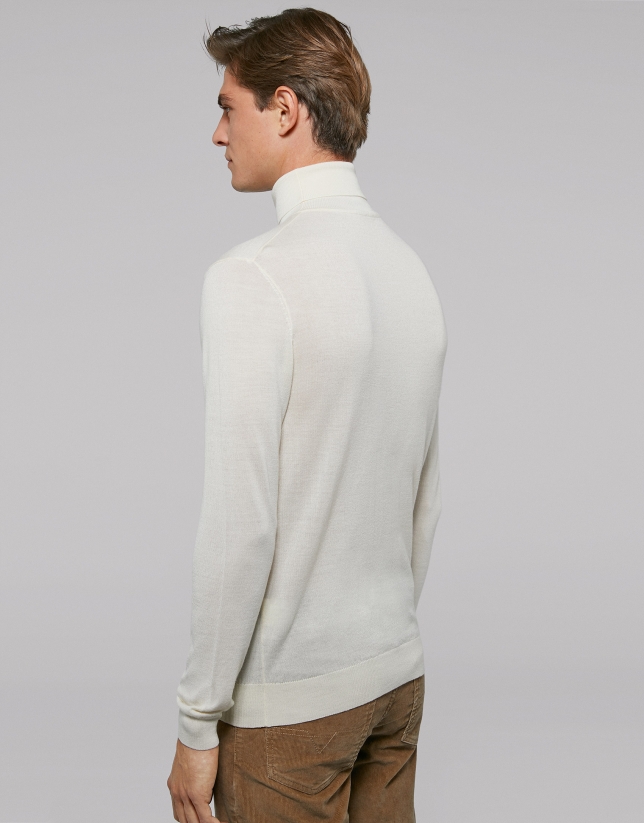 Beige turtle neck sweater