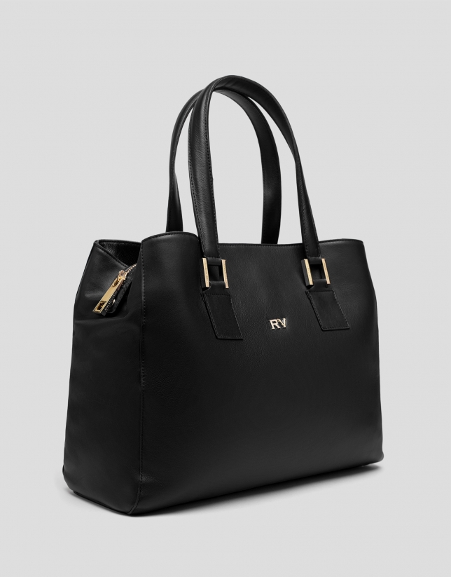 Black leather Classic satchel bag