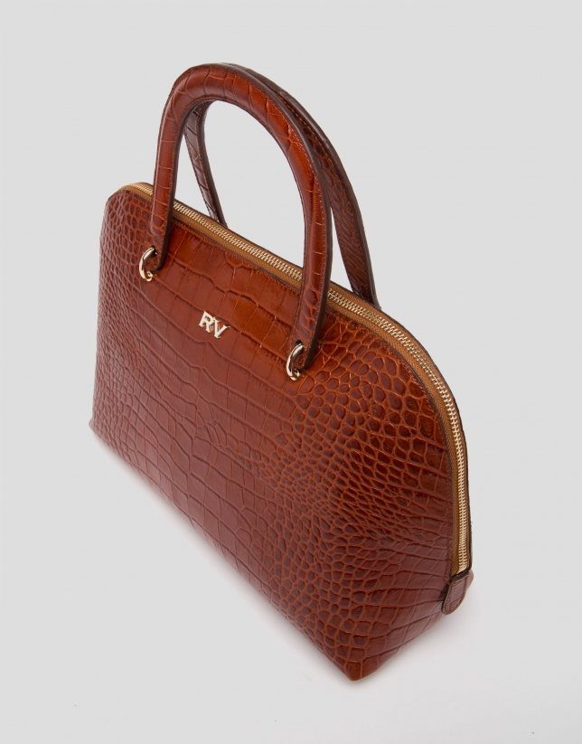 Brown leather Dundee lady bag