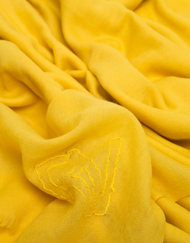Fular lana amarillo