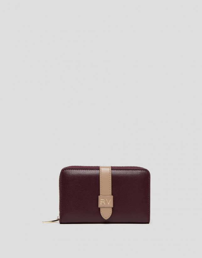 Burgundy leather wallet