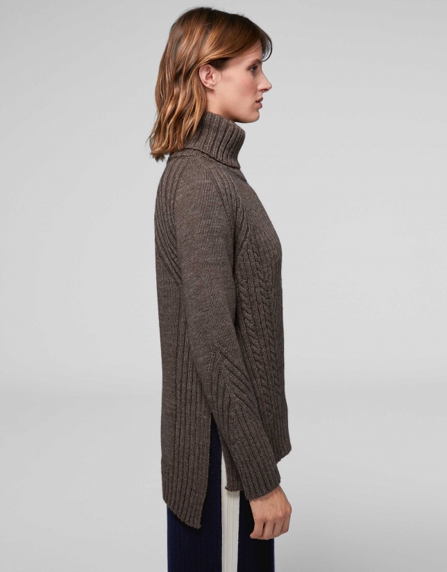 Brown oversize sweater