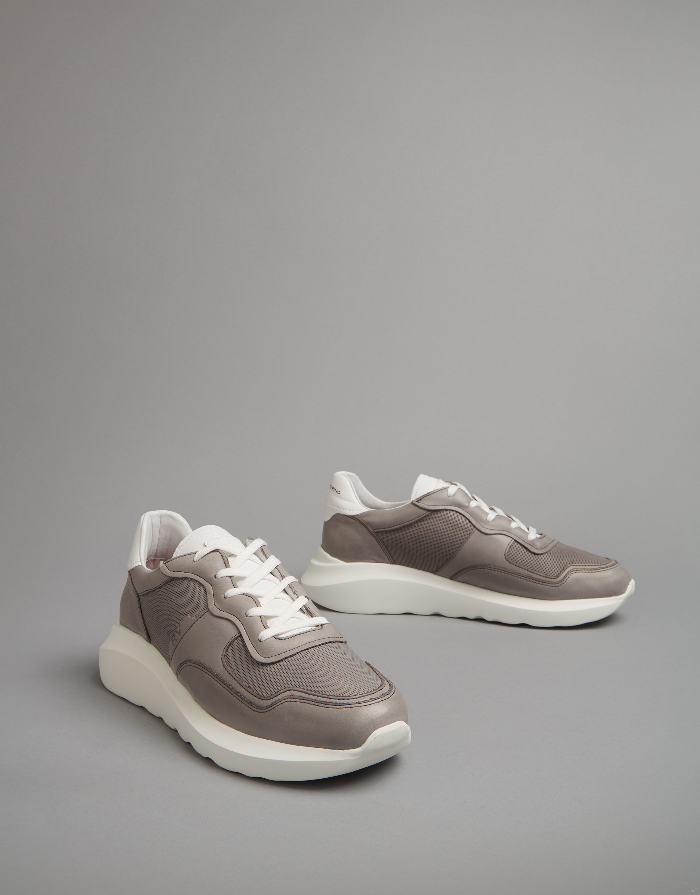 Brown leather running shoes Man SS2021 Roberto Verino