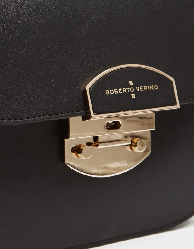 Brown leather Eugene Nano handbag