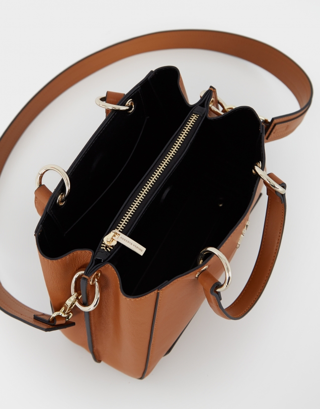 Bolso satchel Mini Amber piel cuero