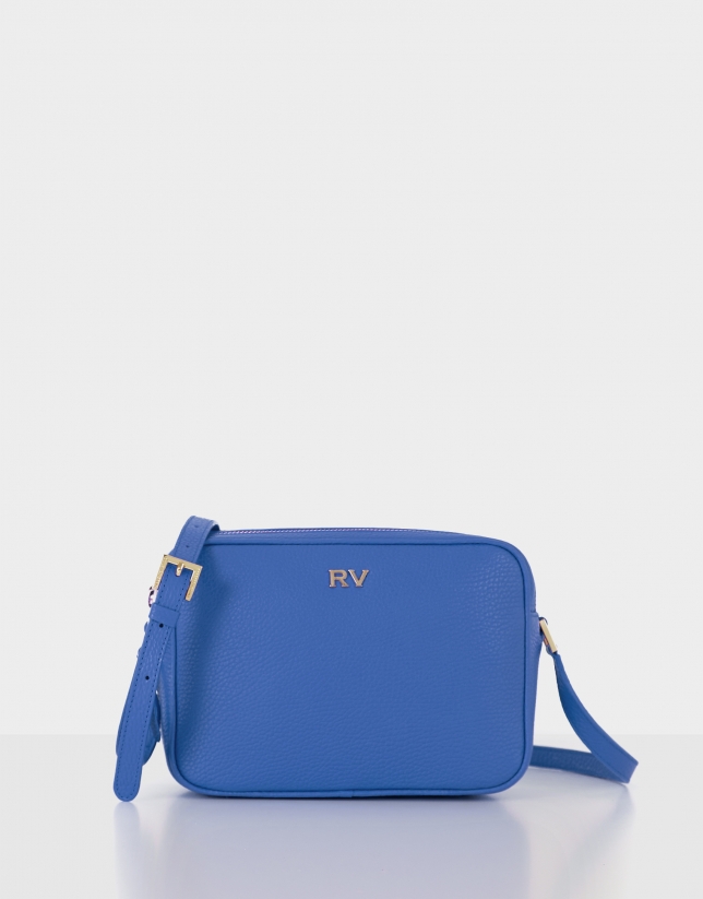 Blue leather Taylor shoulder bag