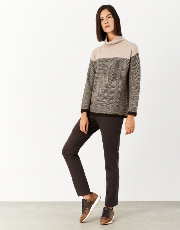 Brown knit pants
