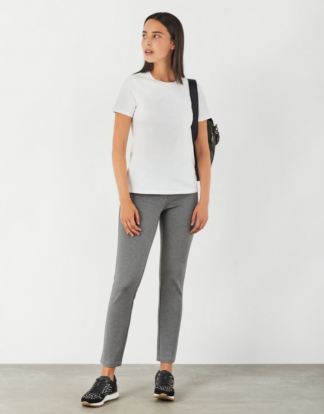 Pantalón punto gris - Mujer - OI2021 | Roberto Verino