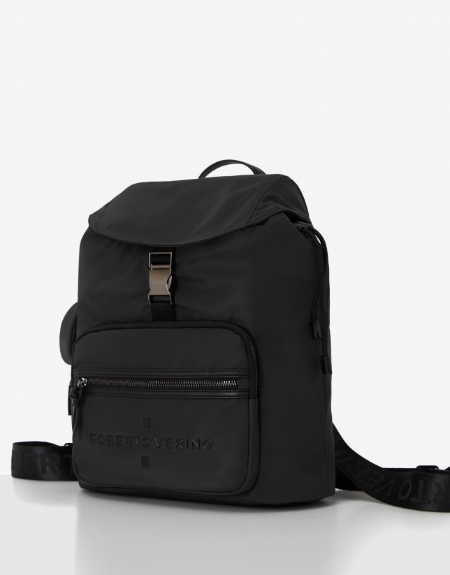 Black Roxy Flap backpack