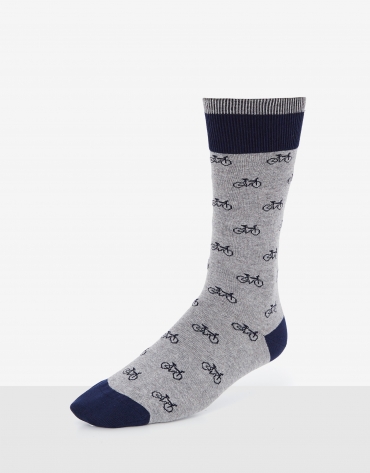 Pack of socks with bicycles and polka dots