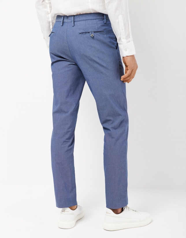 Blue regular pants