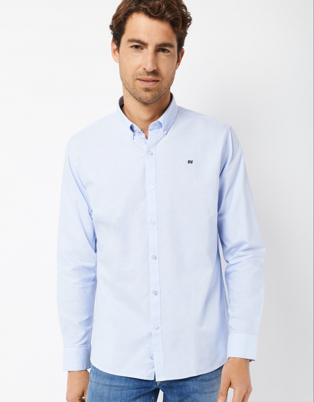 Light blue Oxford sport shirt