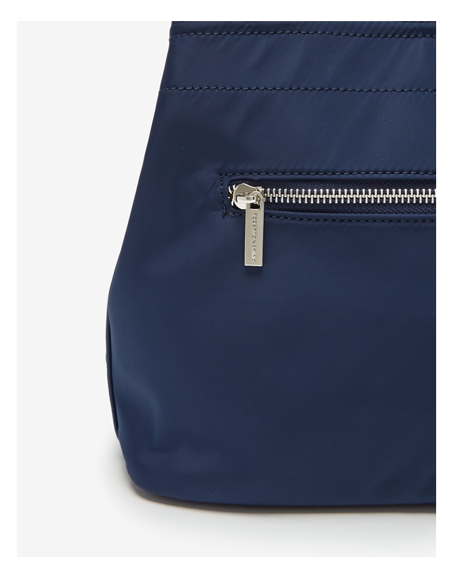 Navy blue nylon Roxy nano-hobo bag