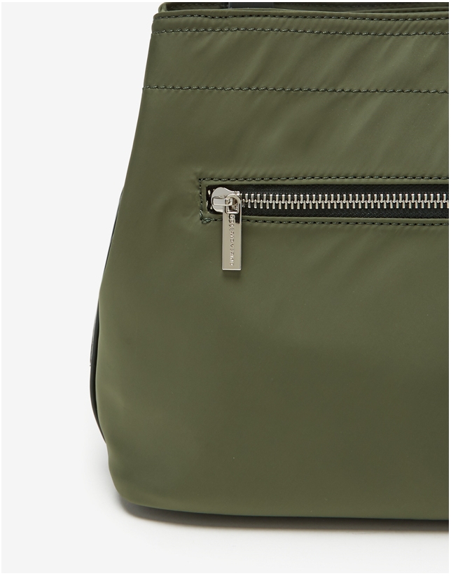 Green nylon Roxy nano-hobo bag