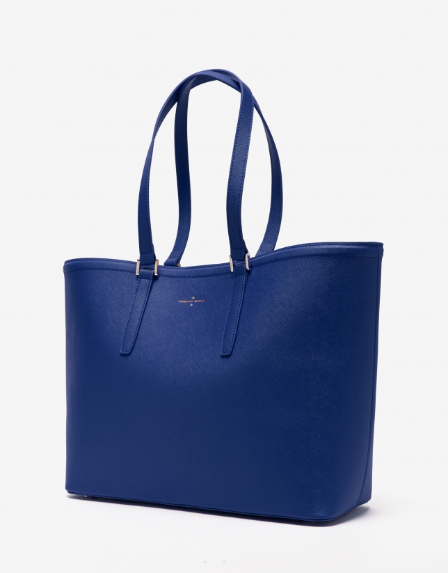 Bolso shopper Liliam bag piel azul